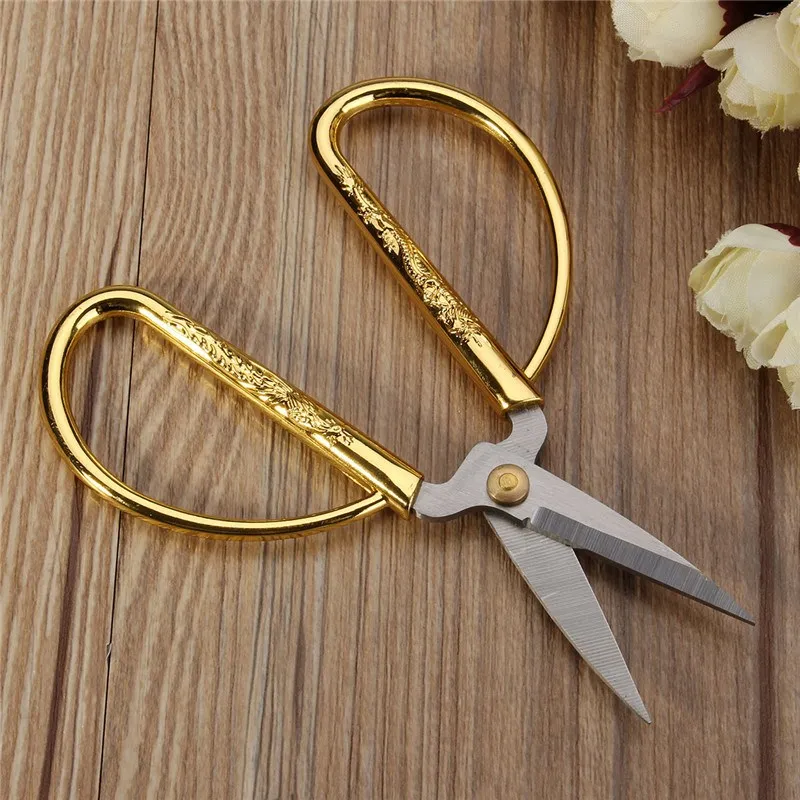 Dragon Phoneix Zakka Cross Sewing Stitch Tailor European Retro Classic Vintage Antique Craft Handicraft DIY Tool Scissor252r