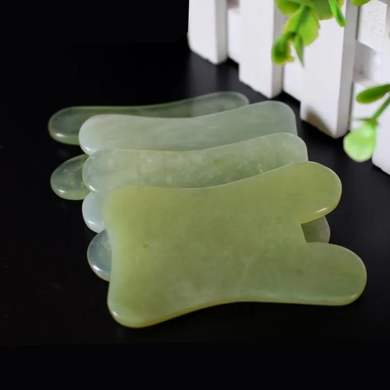 Moderna Natural Jade Stone Guasha Gua Sha Board Forma Quadrada Massagem Massageador de Mão Relaxamento Cuidados com a Saúde Ferramenta de Beleza