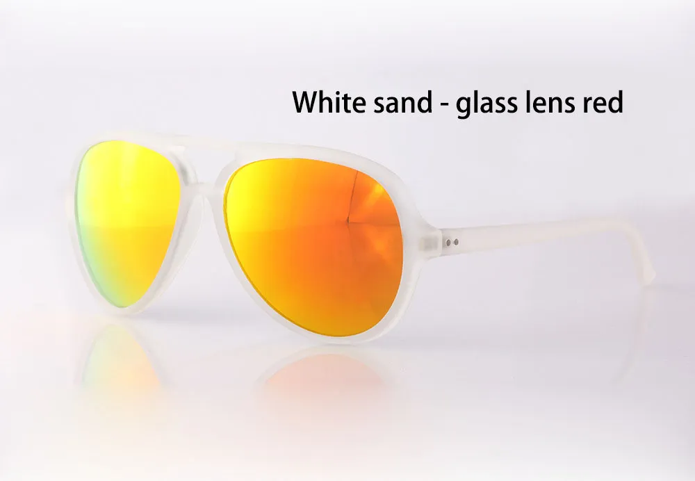 Lunettes de soleil de qualité supérieure de qualité Men des femmes Cadre de planche de marque de marque UV400 Miroir Verre Lenses rétro Eyewear avec boîte et LA6034731
