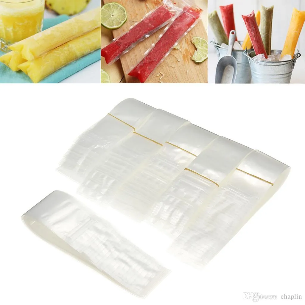 100 Sacs Popsicle Avec Entonnoir - Moules à Glaces Réutilisables Pour Yaourt Et Desserts Glacés
