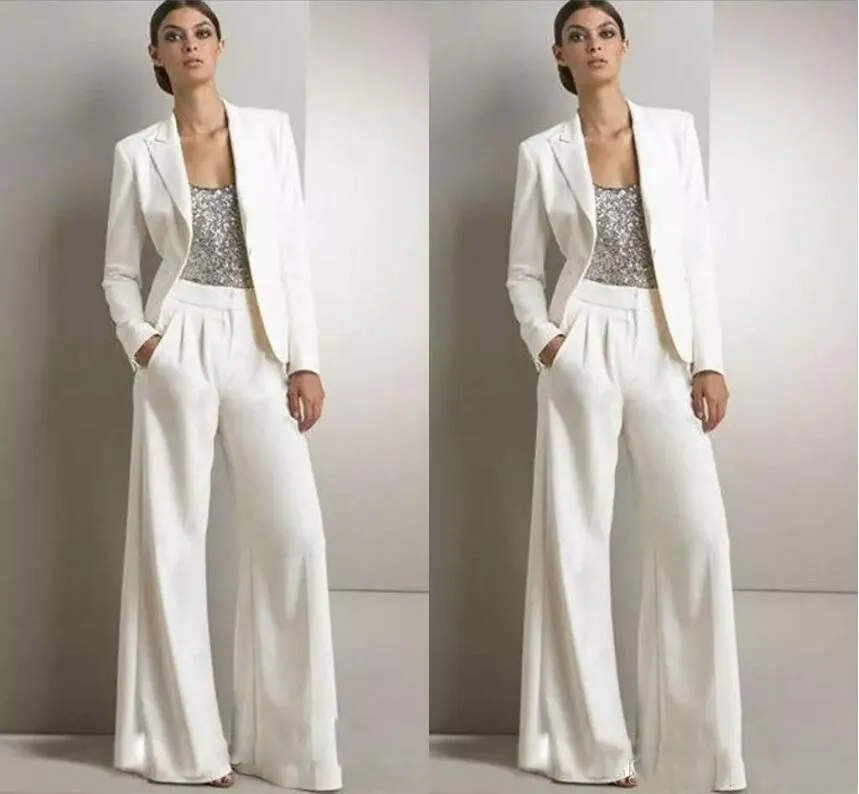 Dressy white pantsuit outlet