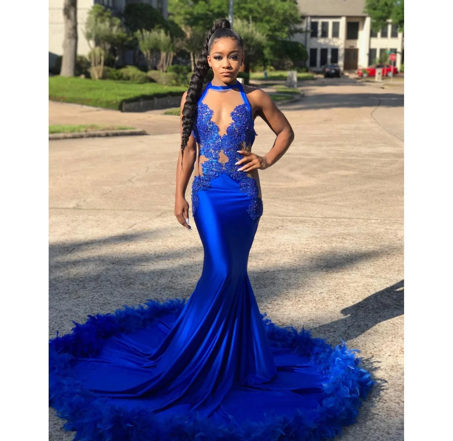 Royal blue clearance winter formal dresses