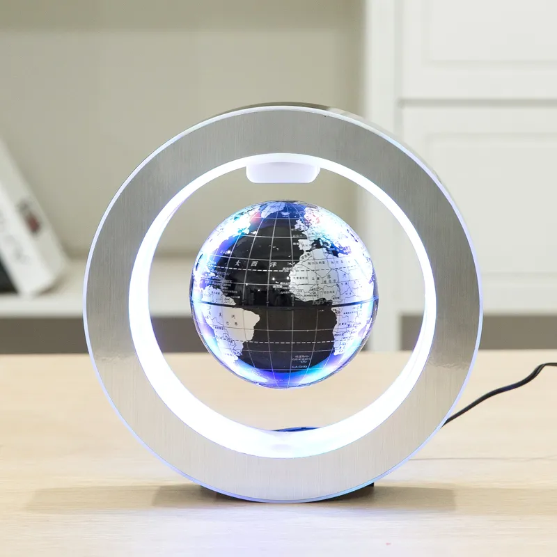 Magnetic World Globe Magnetic Floating globe LED Levitating Rotating Tellurion World map school office supply Home decor