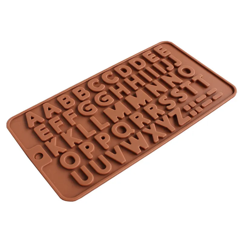 Lettere inglesi Gel di silicone Cioccolatini Pezzo Mini- Ricerca Zucchero Digitale Cioccolatini Stampo per torta fai da te