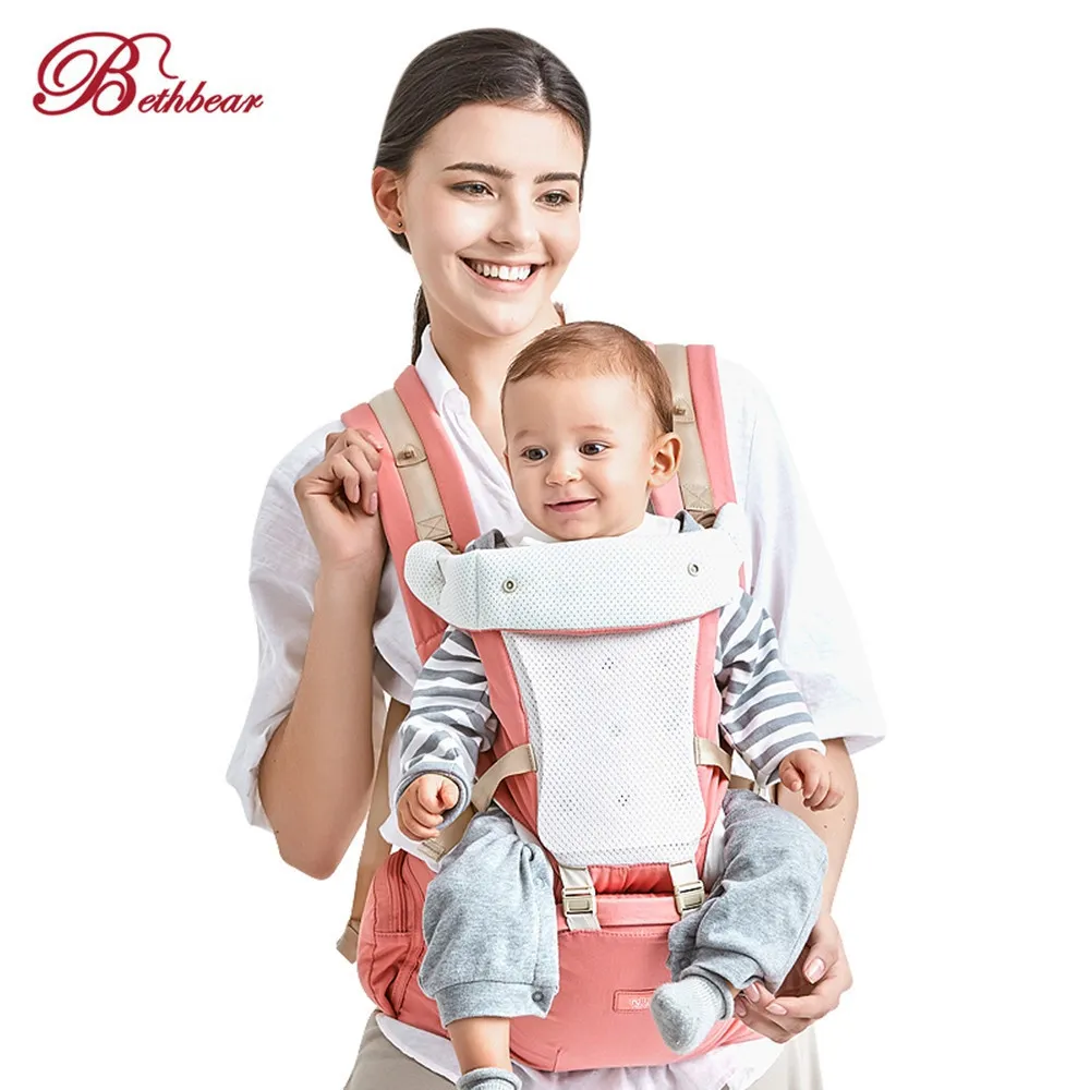BethBear 4 in 1 Baby Carrier Ergonomic Hipseat Backpack Sling for Infants Toddlers 0 36 Months
