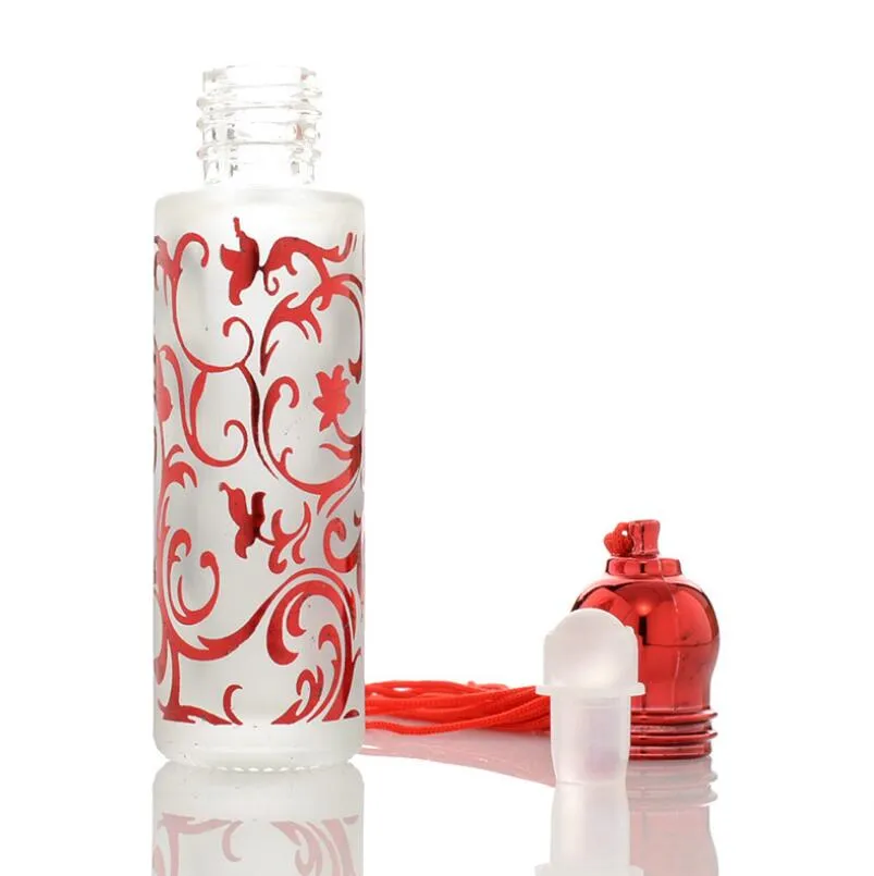 5 ml Bronzing Travel Portable Tassels BallPoint Perfume Bottle 10ml Refillerbar Glas Spray Parfymflaskor LX2412