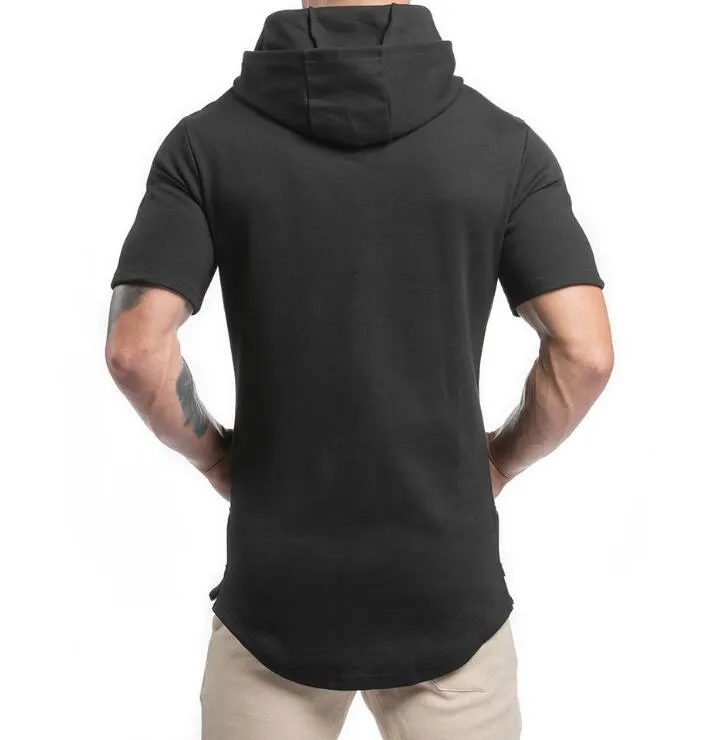 Marque Designer-Mens Jogger Hoodie T-shirt À Manches Courtes Nouvelle Mode Coton Casual Hommes Chemise Pour Zipper Pull Survêtement