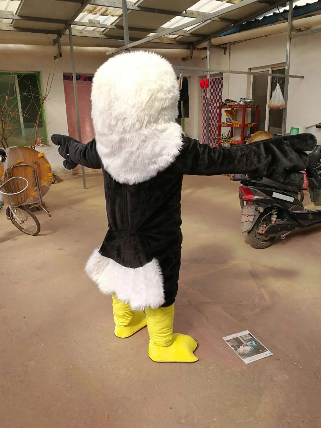 Högkvalitativa riktiga bilder Eagle Mascot Kostym Vuxen Storlek Gratis frakt