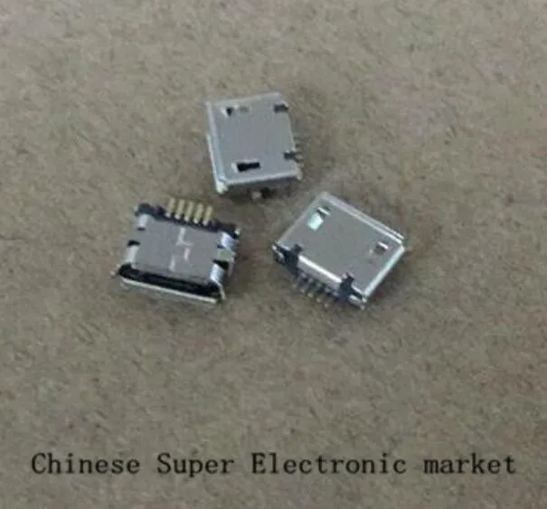 1000pcs SMD Micro Mini USB 5 PIN 5PIN Złącze żeńskie ma wydłużone igły 246Q
