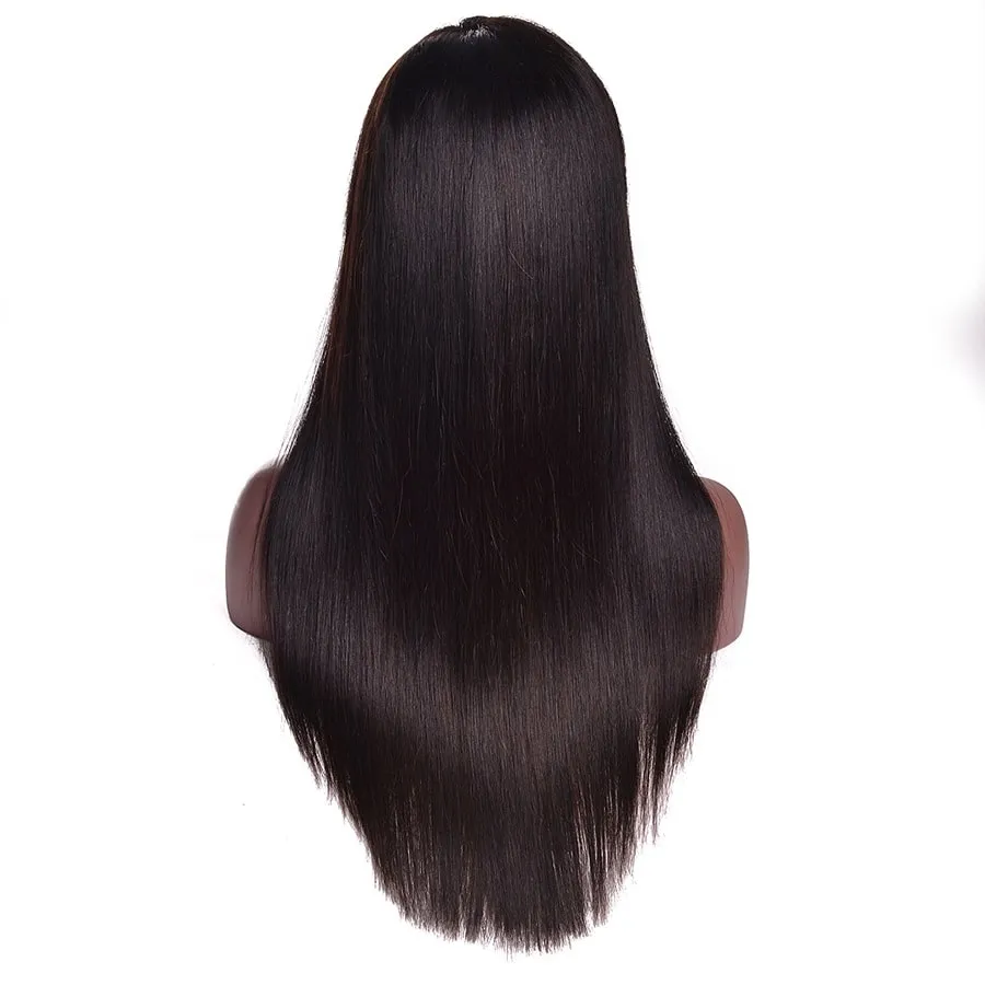 Pre Plucked Natural hairline 13*4 Lace Front Human Hair Wigs With Baby Hair Glueless For Women Brazilian Straight Wigs Remy