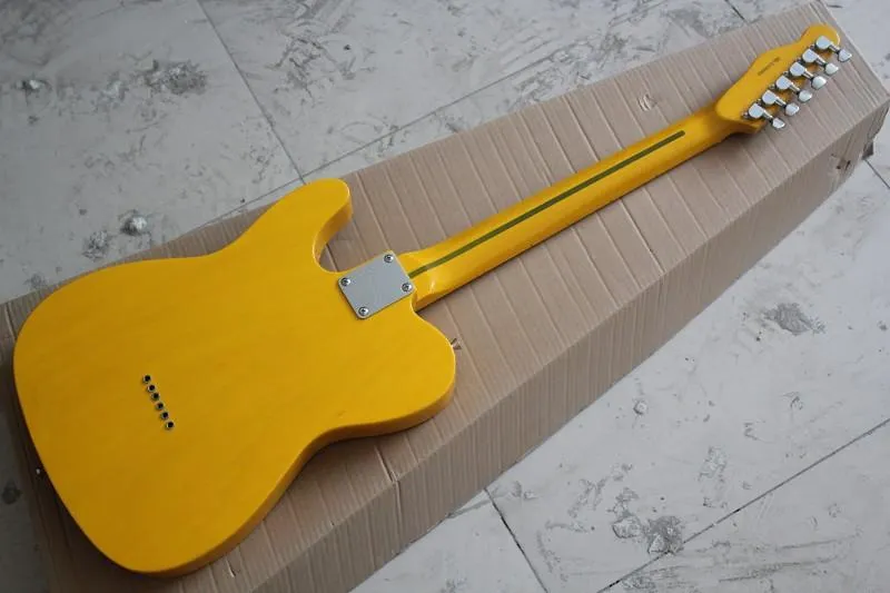 工場カスタム送料無料高品質注文52黄色のTLエレキギターアメリカン標準ギター在庫1027