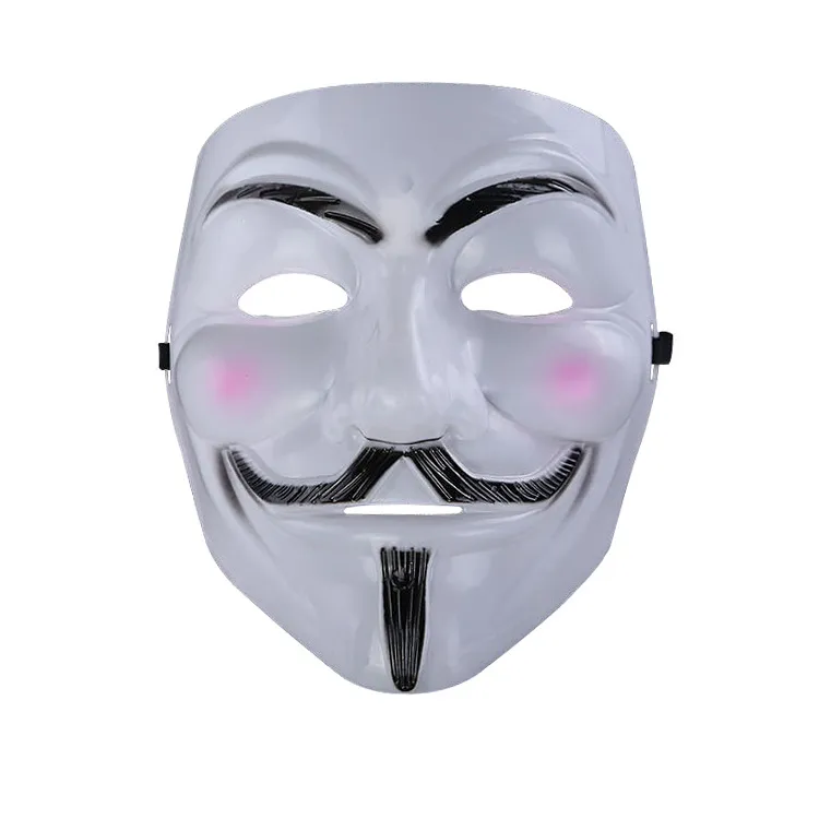 V vendetta maskesi için anonim adam fawkes fantezi serin kostüm cosplay maskesi partiler için karnavallar tek beden çoğu gençlere uyuyor2789247