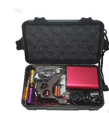 WholeTattoo Kit Professional with Quality Permanent Makeup Machine For Tattoo Equipment Cheap Red Tattoo Machines4048454