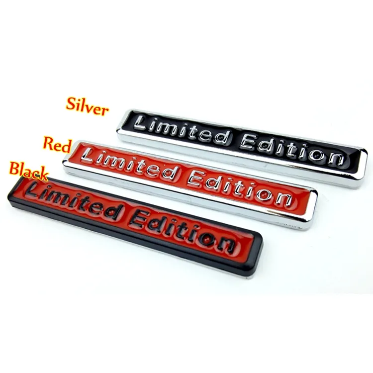 3D Metal Limited Edition Auto Car Sticker Badge Dekal Motorcykel Klistermärken Chrome Emblem för Audi Suzuki Honda Kawasaki Harley Yamaha