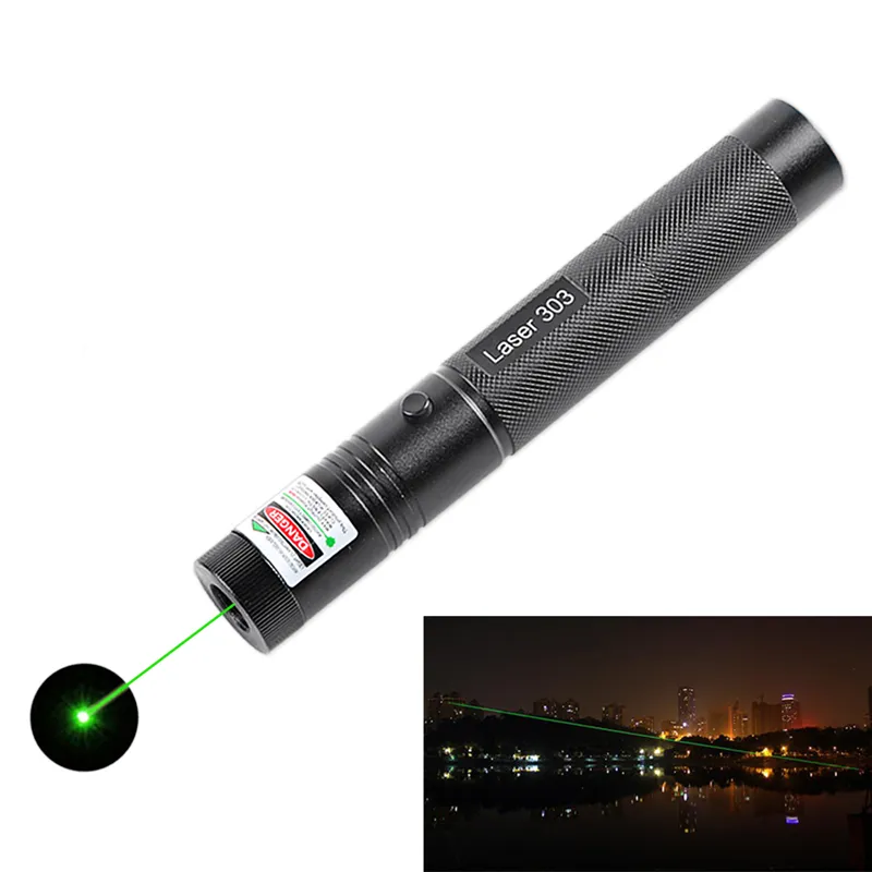 Penna puntatore laser verde potente professionale 532nm 301 Penna puntatore laser verde 303 Luce laser con batteria 186508133448