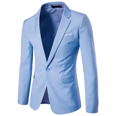 new business casual small suit male korean version of the slim wedding man dress summer is fitted with a button suit