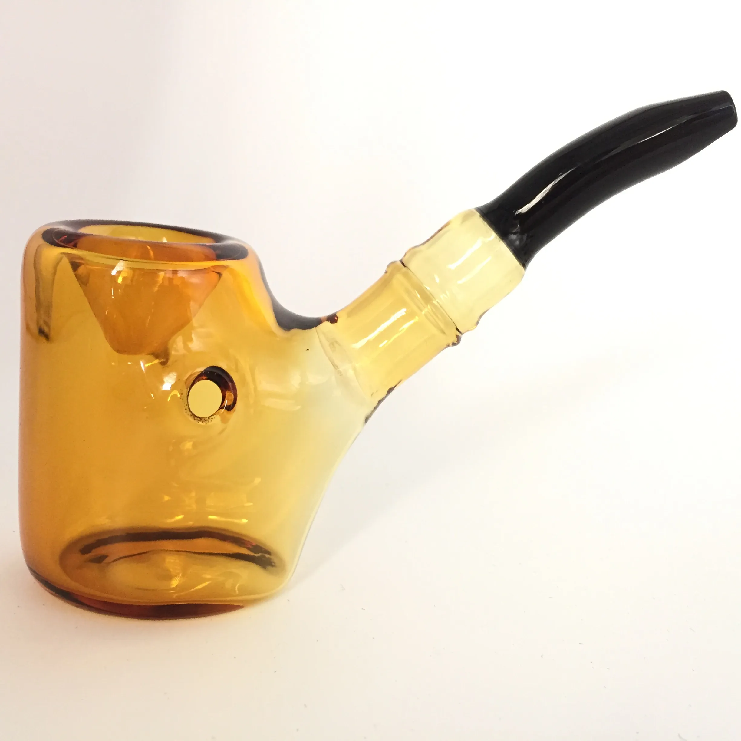 Pipe à main en verre de conception classique, tuyaux de tabac avec bras de seau coudé, filtre, accessoires pour cigarettes, outils