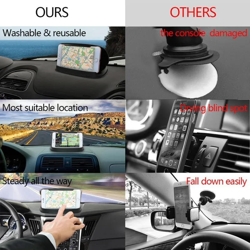 Auto Telefon Navigationshalterung Auto Rückspiegel Halter 360 Grad drehbar  Einziehbare Universal Stander