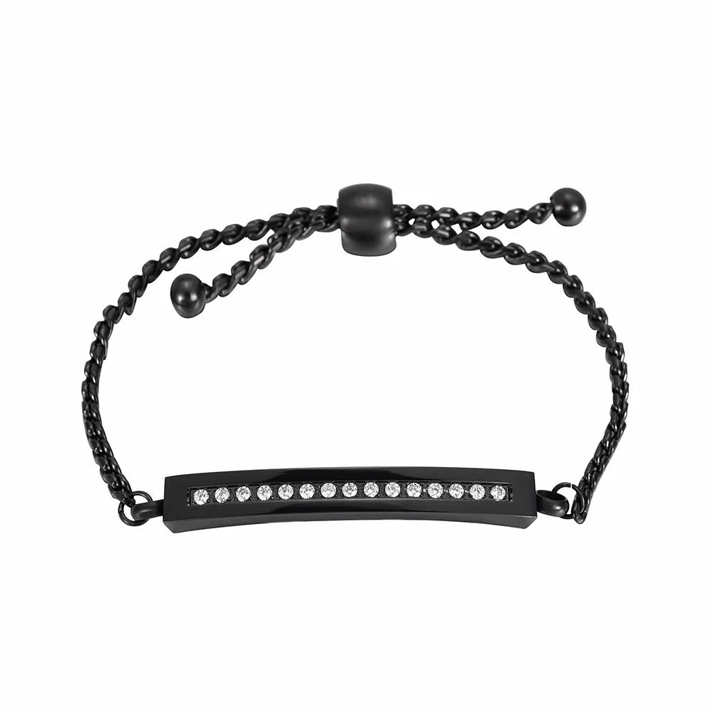 Roestvrij stalen armband Crematie Sieraden Kristal Gedenkteken As Aandenken Urn Begrafeniskist Damesarmband IJB69982101