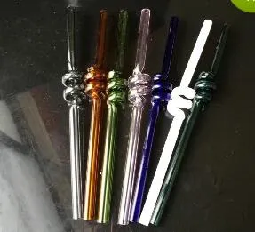 2018 Yeni Renkli Spiral Düz Emme Tüpü, Toptan Bongs Yağ Burner Borular Su Borular Cam Boru Oil Kuleleri Sigara