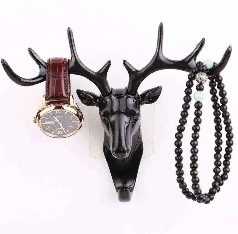 Wall Decor Hooks Antlers American Style Household Decor Hooks Multi-purpose Wall Coat Keys Bags Clothes Hook GA86