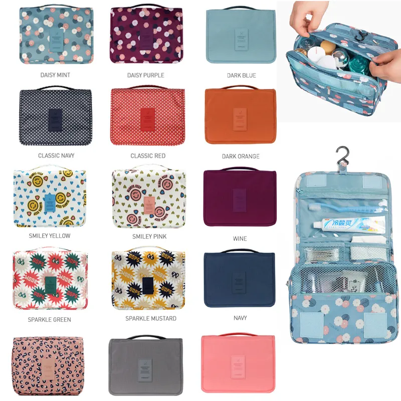 Toiletry Bag Women Makeup Bags Hanging Organizer Travel Bag Waterproof Cosmetic Pouch for Girls Bathroom Shower Storage Bag with Hook