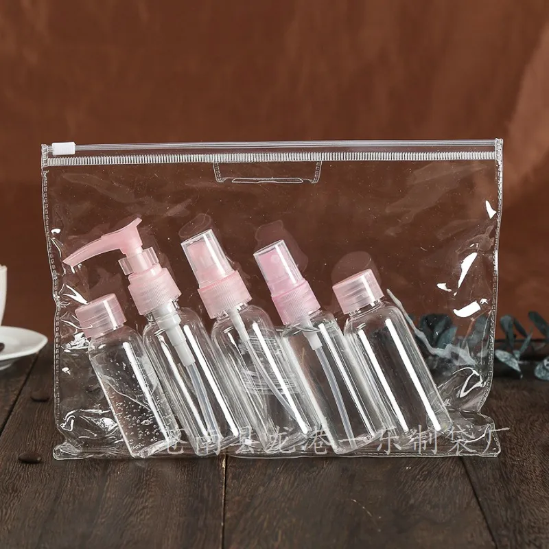 23*17cm Women Travel PVC Cosmetic Bags Transparent Clear Zipper Organizer Beauty Toiletry Bag Bath Wash Make Up Case