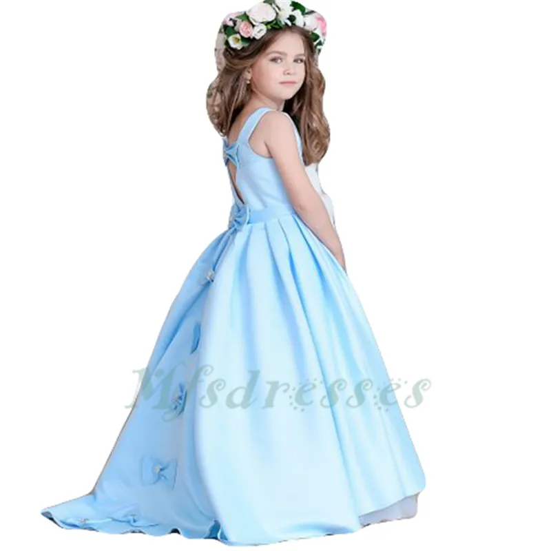 Sky Blue Graduation Dresses Satin Party Dress For... From Mfsdresses,  $79.06 | DHgate.Com