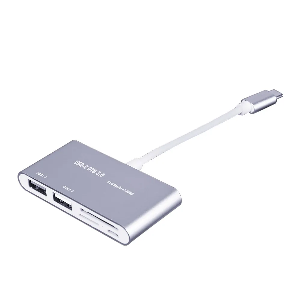 USB 3.1 Type-C OTG HUB SD TF Reader kart Combo dla MacBook Air Pro Laptop 30 sztuk / partia