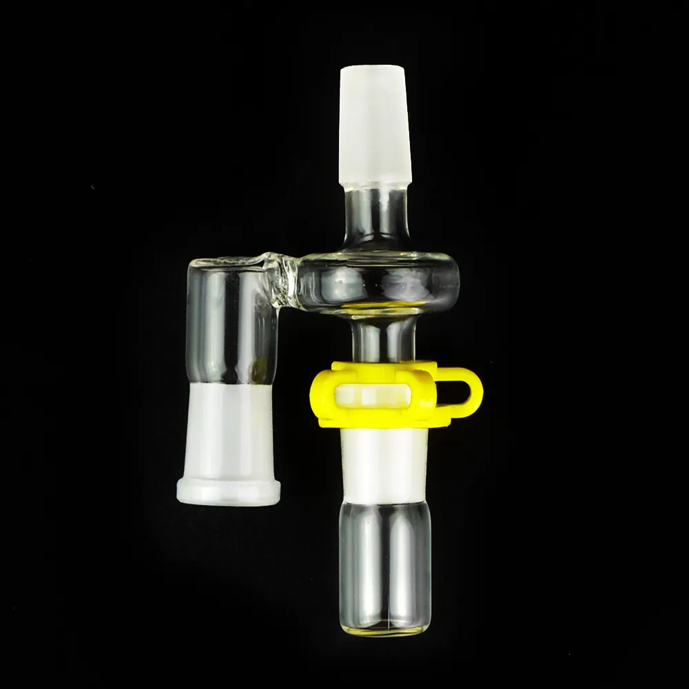 Reclaim Catcher Adapter 14mm 18mm Ashcatcher con clip de plástico para tubería de agua de vidrio Drop Down Reclaimer Reclaim Ash Catcher Adapter