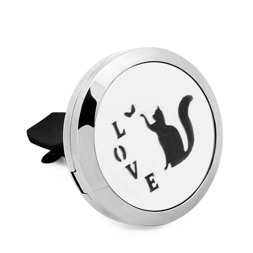 Belle chien / chat / ours Paw 30mm Magnet en acier inoxydable Essential OI AROMA-FRUCLE DE DIFFUSION DE VENTEUR DE DIFFUSIÈRE AVENIR 10P GRATUIT GRATUIT