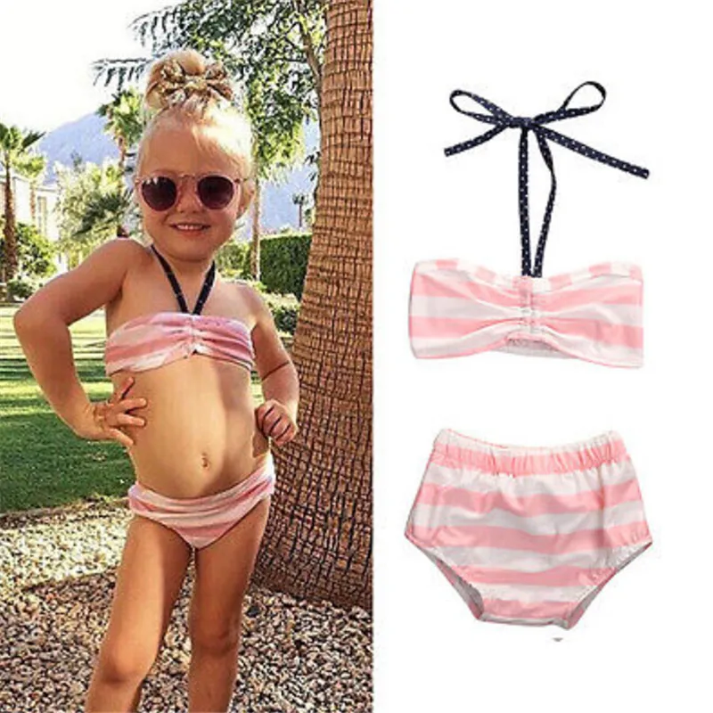 Baby pink swimming costume shop