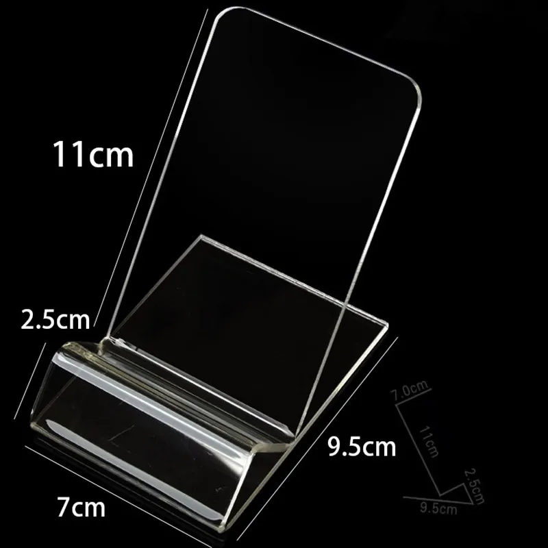 Большой размер акриловый сотовый телефон стенд держатель мобильного телефона дисплей стенд для 6 дюймов iphone Samsung huawei HTC LG free DHL