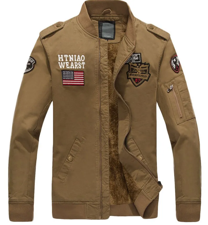 mens designer jackets mens designer winter coats USA flag embroidery men s clothing outdoor military jackets zipper windbreakers pockets