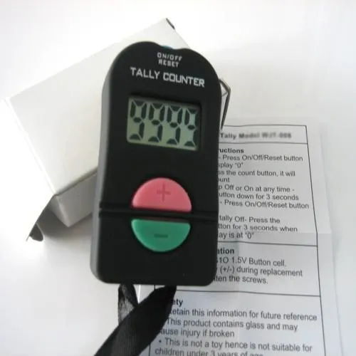 Hand Held Electronic Digital Tally Counter Clicker Security Sports Gym School High Quality BLACK COLOR u5 2022 gsh