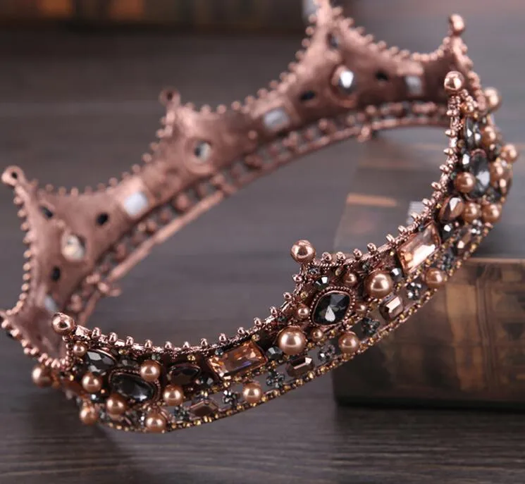 Strass Perles Brillant Couronne De Mariée Cristal Diamants Haute Qualité Bijoux De Mariage Accessoires Diadèmes
