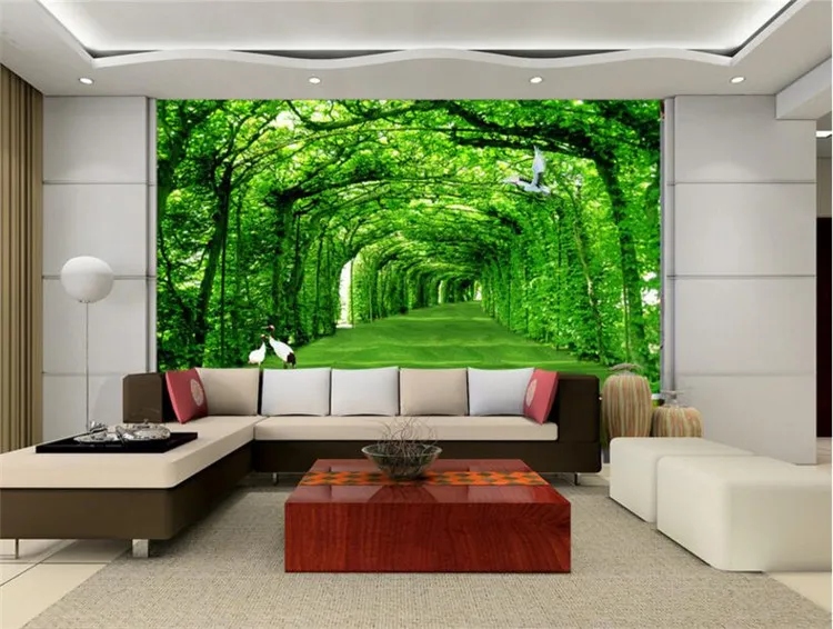 Wandbild Tapete Schneehaus Weihnachtsbaum 200x140cm - Vlies Fototapete Für Wohnzimmer