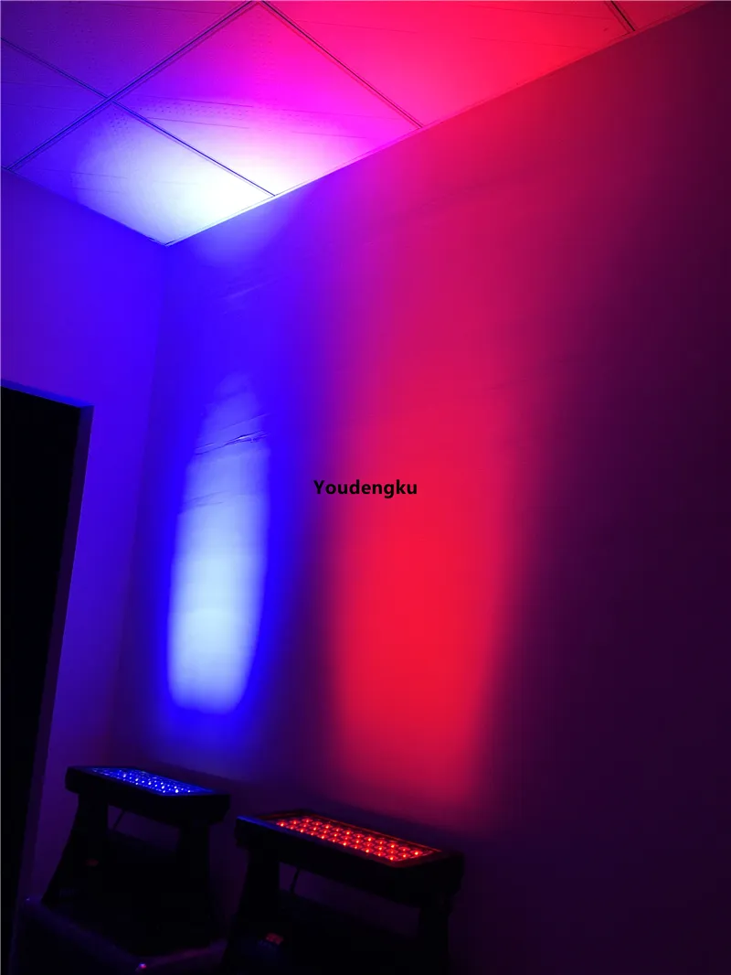 야외 도시 컬러 LED 무대 DMX 벽 세탁기 48x10W RGBW 4in1 LED 방수 도시 색 조명