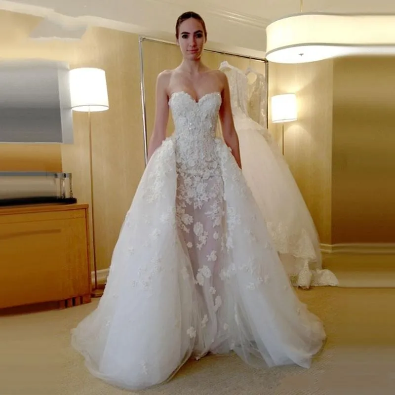 Htl2290 2022 New Lace Plus Size Wedding Gowns Princesa Pearls Crystal  Expensive Wedding Dress Elegant Vestido De Noiva 2021 - Wedding Dresses -  AliExpress