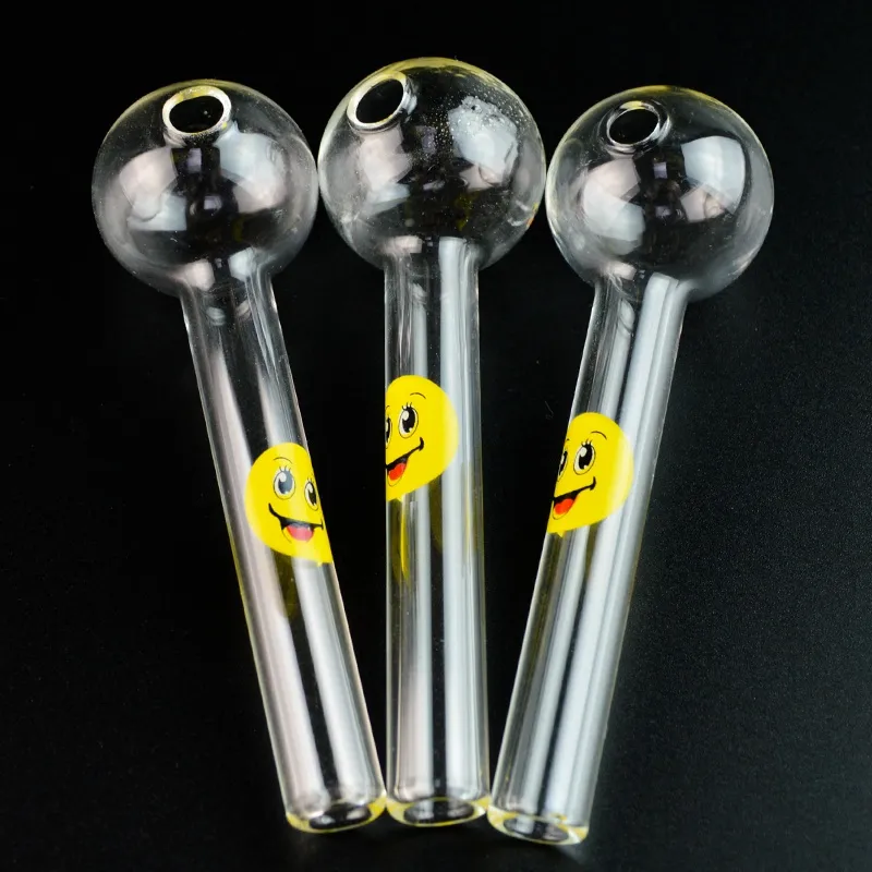 High Quality 4 Inch Straight Tube Pyrex Glass Oil Burner Pipe Smoking Accessories Hand Pipes Glass Oil Burner Pipes Dab Tools SW15