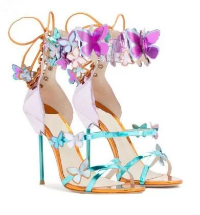 2018 Tryck Patent Läder Kvinnor Pumpar Ankelband Stiletto Heels Bridal Bröllopsskor Appliques High Heels Women Shoes