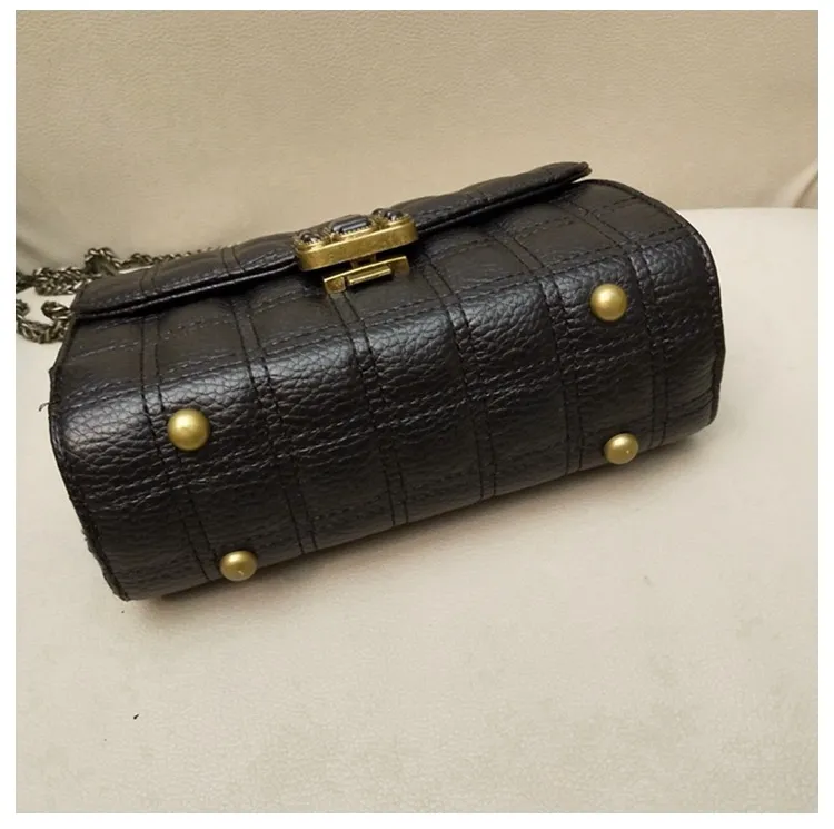 Mini Casual Fashion Woman Bag Mobile PU Bags Phone Antirust Metal