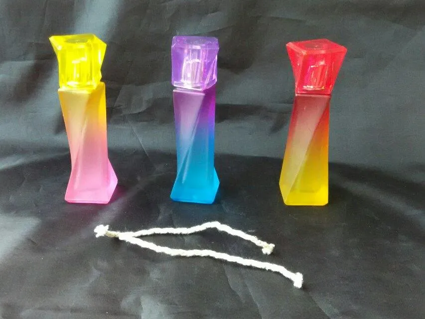 Renkli alkol lamba toptan cam bongs yağ yakıcı su boruları