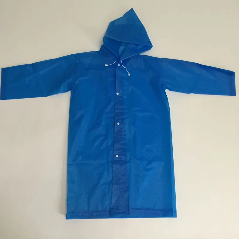 Chlidren Eva Miljö Raincoat Student Hooded Jacket Girl Boy Rain Coat Poncho Raincoat Kids Lång Transparent Rainwear QW7227