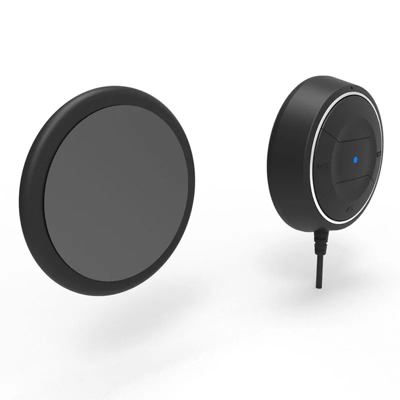 Bluetooth Car Kit Handsfree 3.5mm AUX Receiver Adapter Audio Musik med NFC-funktion USB-laddare till iPhone Samsung