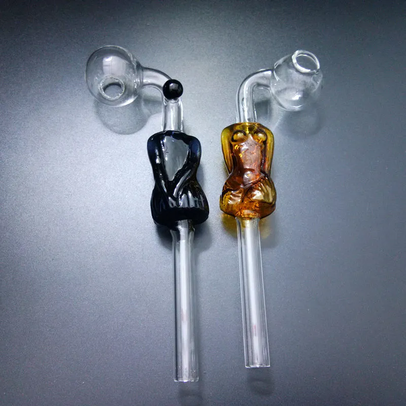 Beautiful Design Glass Smoking Hand Pipes Sexy Girl Model Water Oil Burners Bongs to Choose