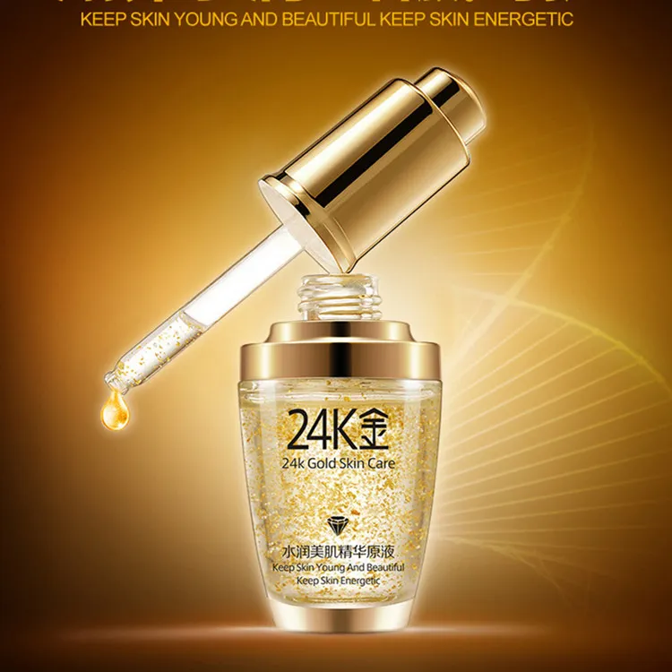 2018 neue BIOAQUA 24K Gold Gesichtscreme Feuchtigkeitsspendende 24K Gold Tagescreme Feuchtigkeitsspendende 24K Gold Essenz Serum für Frauen Gesichtspflege