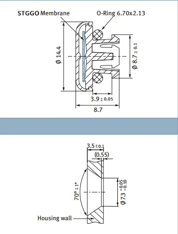 ECU أو LIGHTING GORE AVS200 SNAP FIT VENTS REPLACEMENT صمام غمر