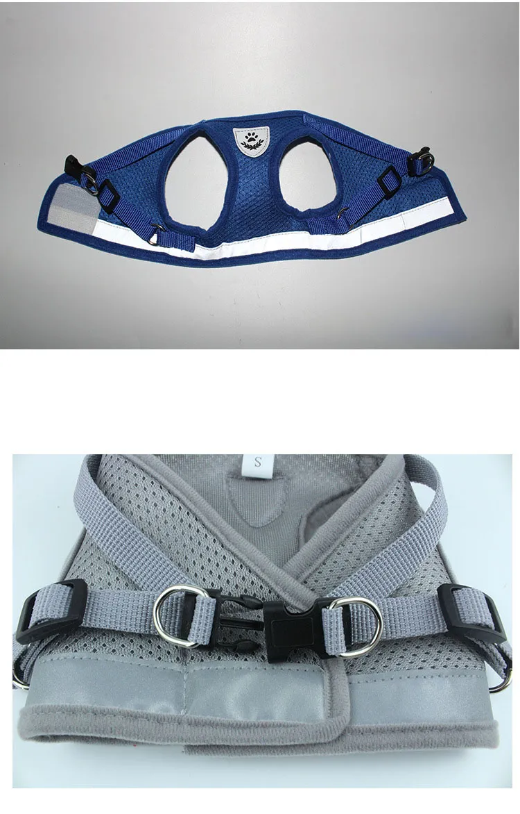 Waistcoat Model Dog Harness Leash Set Breathable Mesh Strap Vest Collar Rope Pet Dog Supplies Drop Ship 360011