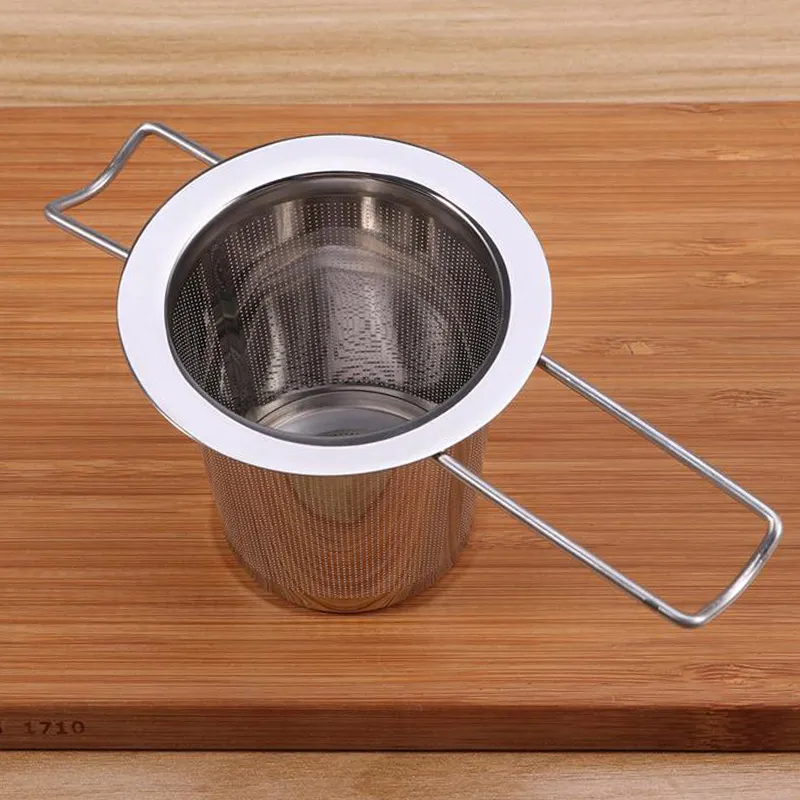 Stainless Steel Tea Infuser Strainer With Foldable Handle, Reusable Tea